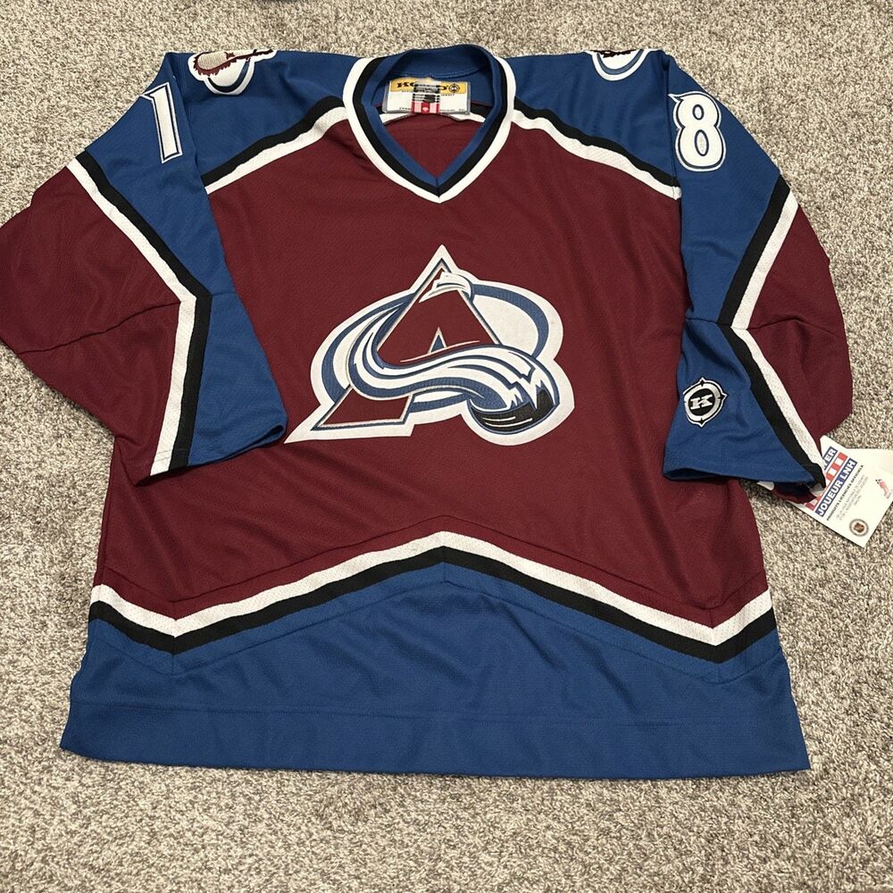 VTG Koho Colorado Avalanche CHRIS DRURY #18 On Ice Jersey Men’s Size Large NWT